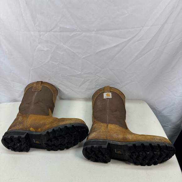 Carhartt Sz 11 Women Wellington Soft Toe Work Boots CWP1250 Waterproof Leather - Picture 4 of 8